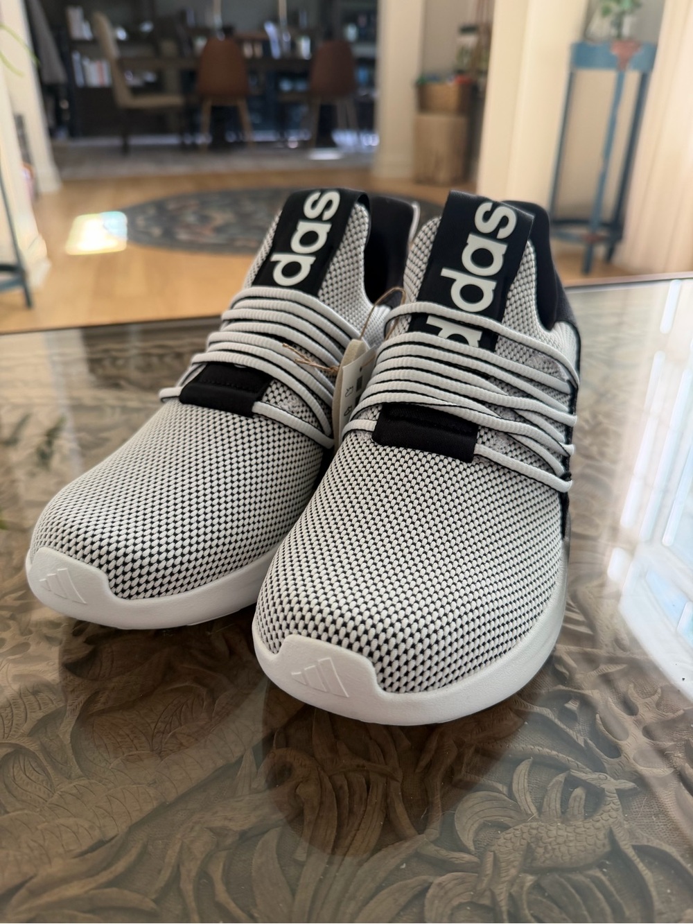 NEW! Adidas Cloudfoam Pure Running Shoes - White/Black
